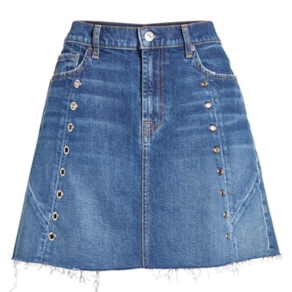 7 For All Mankind Denim Skirt 24 - Picture 5 of 14
